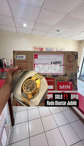 Rado Diastar Jubilé packed for shipping