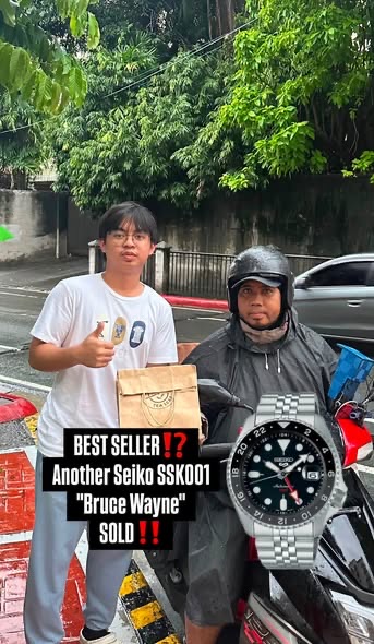 Seiko SSK001 Bruce Wayne picked up by a rider