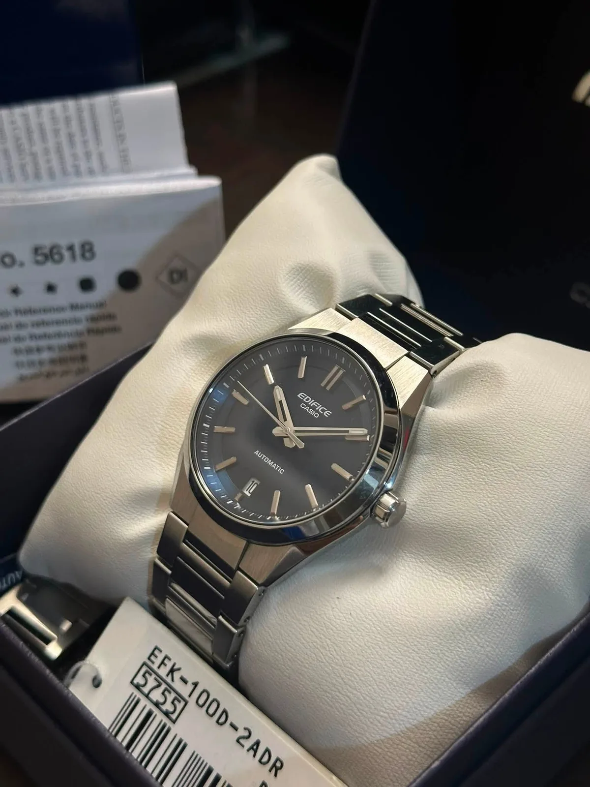 Casio Edifice EFK-100D-2A Blue Automatic — photo 1
