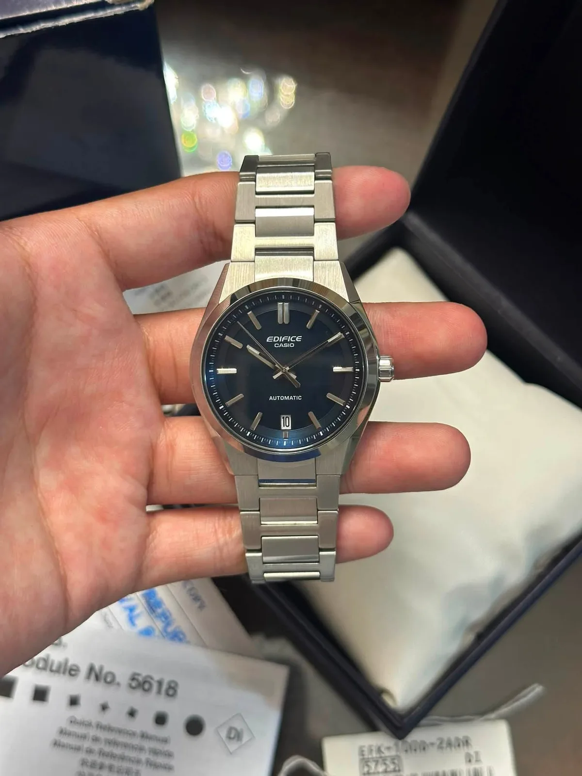 Casio Edifice EFK-100D-2A Blue Automatic — photo 4