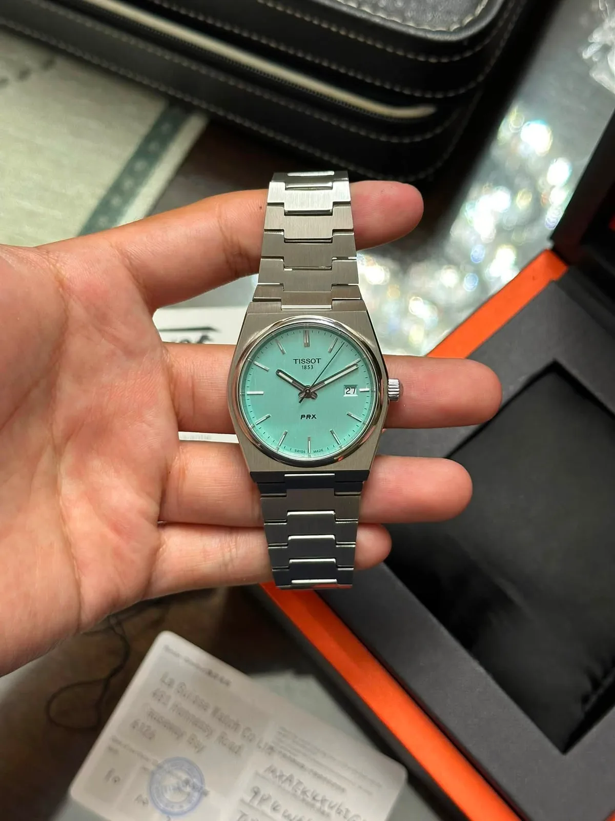 Tissot PRX 35mm Teal Dial — photo 4